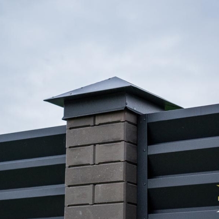 Реальные фотографии забора жалюзи с объекта д. Задомля