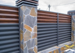 Реальные фотографии забора жалюзи с объекта д. Задомля