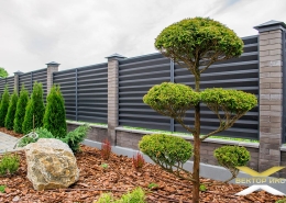 Реальные фотографии забора жалюзи с объекта д. Задомля