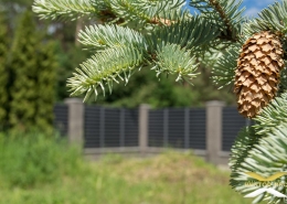 Реальные фотографии забора жалюзи с объекта д. Рахманьки