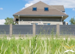 Реальные фотографии забора жалюзи с объекта д. Рахманьки