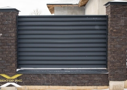 Реальные фотографии забора жалюзи с объекта с.т. Лесное 90