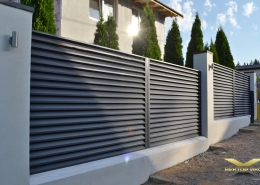 Реальные фотографии забора жалюзи с объекта СТ Пралеска