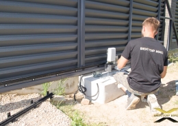 Реальные фотографии забора жалюзи с объекта д. Рахманьки