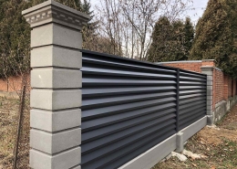 Реальные фотографии забора жалюзи с объекта Сенница