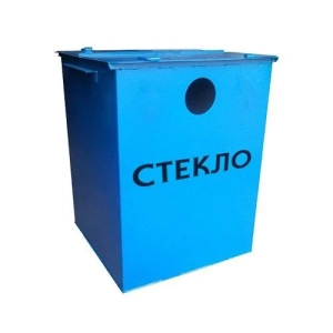 Купить контейнер ТБО стекло металлический с крышкой 1.5мм