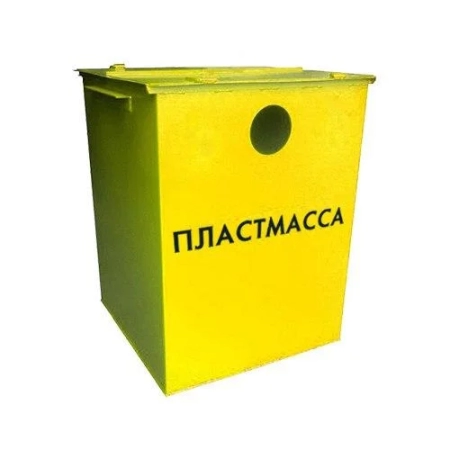 Купить контейнер ТБО пластик металлический с крышкой 1.5мм