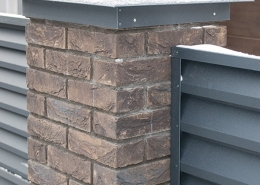 Реальные фотографии забора жалюзи с объекта с.т. Лесное 90