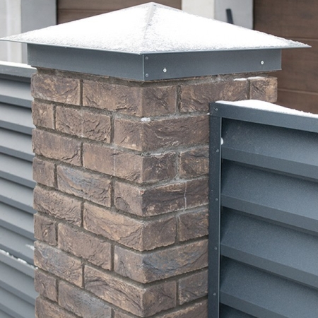 Реальные фотографии забора жалюзи с объекта с.т. Лесное 90