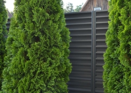 Реальные фотографии забора жалюзи с объекта СТ Пралеска