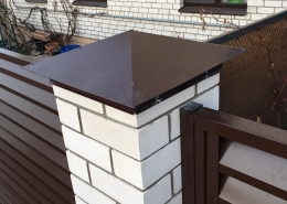 Реальные фотографии забора жалюзи с объекта Минск