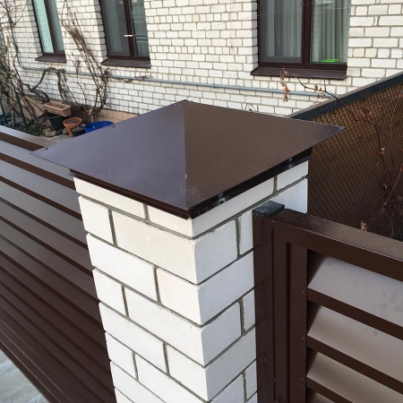 Реальные фотографии забора жалюзи с объекта Минск