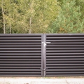 Реальные фотографии забора жалюзи с объекта д. Сосновое