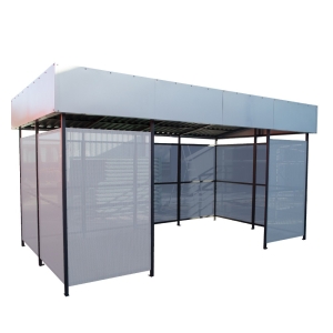 Купить контейнерная площадка с перфорированным листом