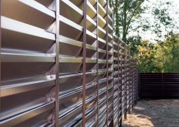 Реальные фотографии забора жалюзи с объекта с.т. Нива-Ф