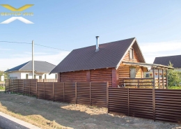 Реальные фотографии забора жалюзи с объекта с.т. Нива-Ф