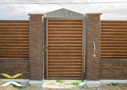 Реальные фотографии забора жалюзи с объекта г.п. Старобин