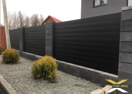 Реальные фотографии забора ранчо с объекта с.т 