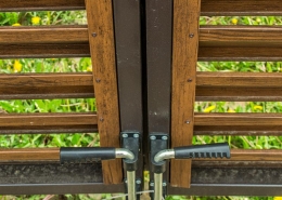 Реальные фотографии забора жалюзи с объекта г.п. Старобин