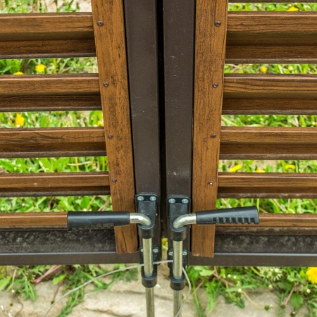 Реальные фотографии забора жалюзи с объекта г.п. Старобин