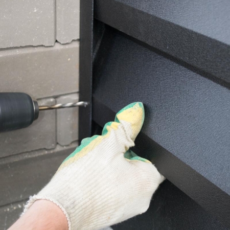 Реальные фотографии забора жалюзи с объекта пос. Ратомка