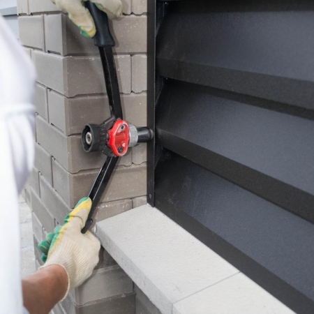 Реальные фотографии забора жалюзи с объекта пос. Ратомка