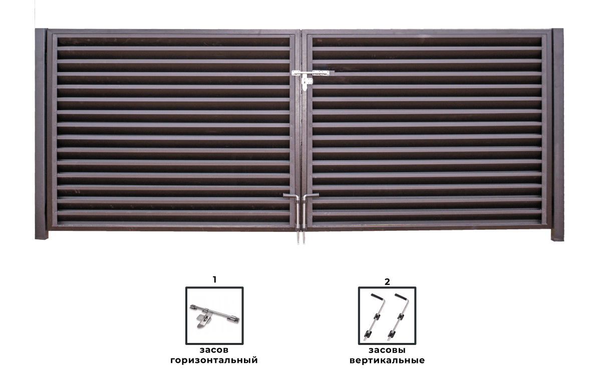 Распашные ворота купить в Минске. Изготовление и монтаж