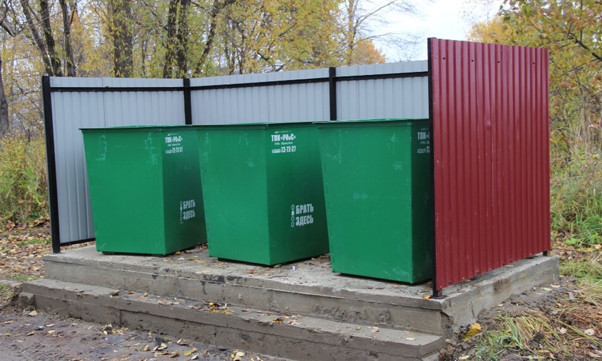 Купить контейнерную площадку для мусора в Минске. Доставка