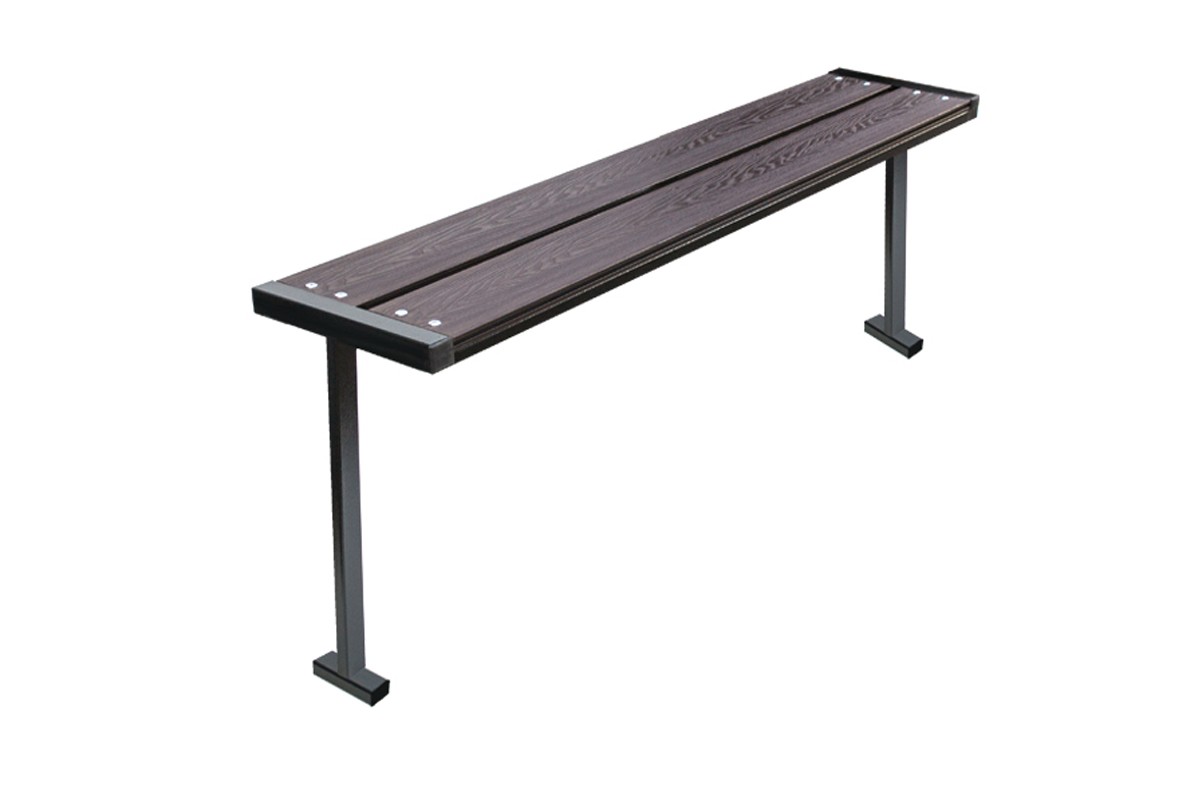 Купить металлические скамейки и лавки из ДПК доски в Минске