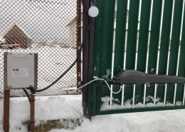 Живые фотографии распашных ворот с объекта а.г. Слобода