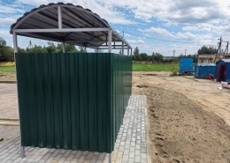 Фотографии нашей контейнерной площадки: индивидуальная