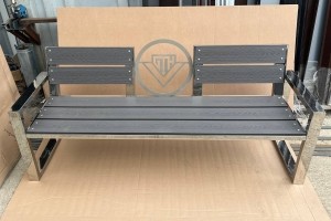 Купить металлические скамейки и лавки из ДПК доски в Минске