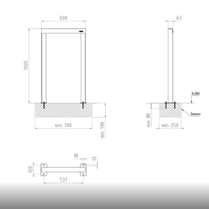 Купить Велопарковку Титан одноместную в Минске