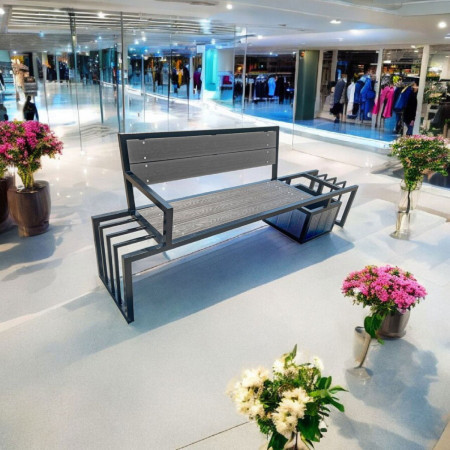 Купить Скамейка "ВИКС" с цветочницей в Минске.