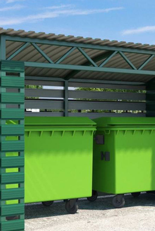 Купить контейнер для мусора металлический в Минске