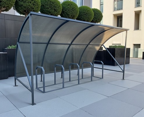 Купить навес для велосипедов с велопарковкой 5 мест ТИП-1