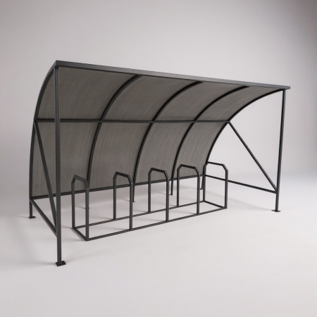 Купить навес для велосипедов с велопарковкой 5 мест ТИП-1