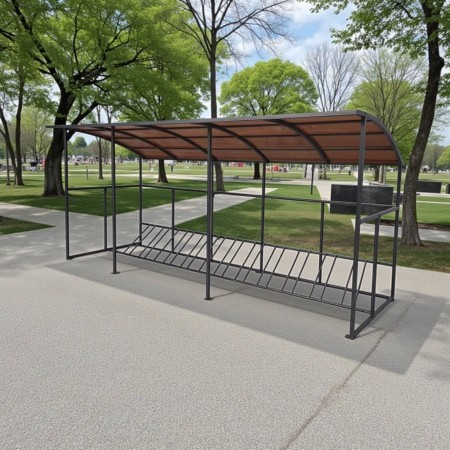 Купить навес для велосипедов ТИП-4 (14 мест) в Минске