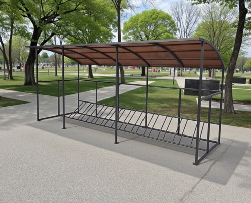 Купить навес для велосипедов ТИП-4 (14 мест) в Минске