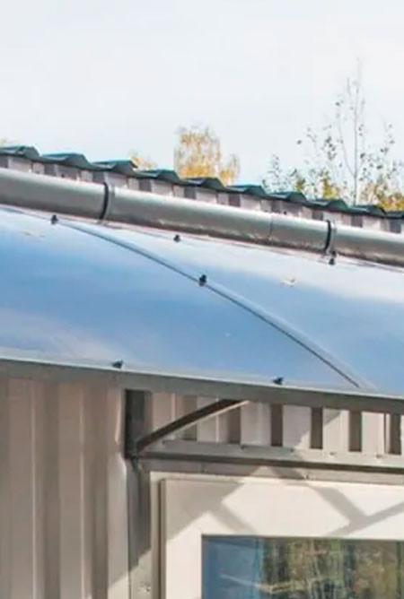 Купить козырьки металлические и навесы в Минске. Монтаж