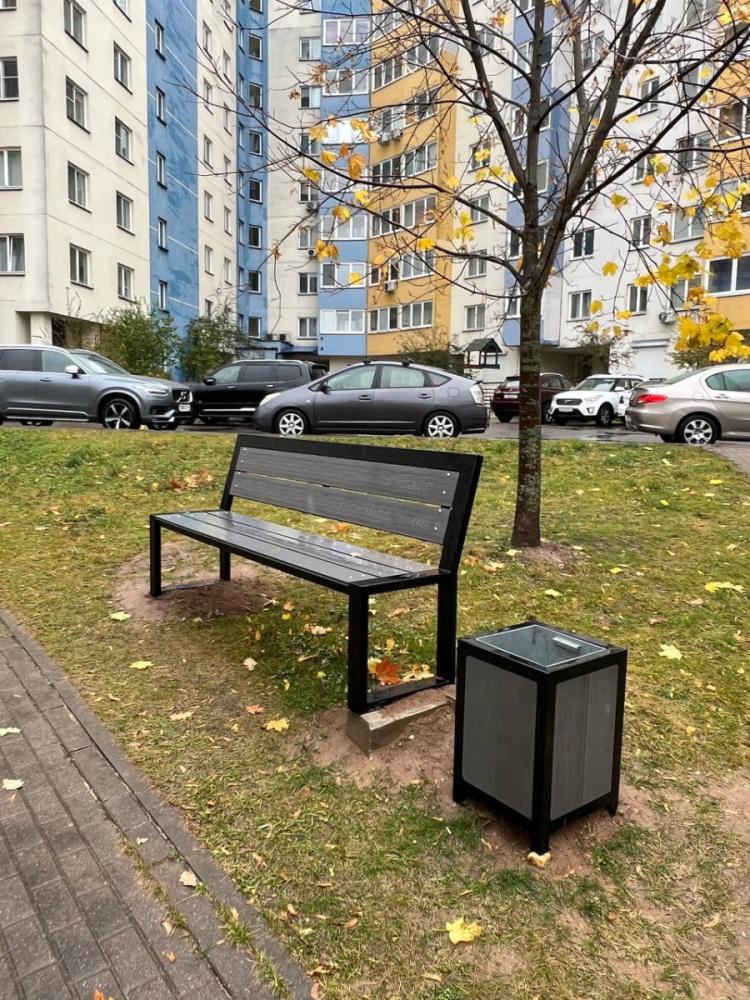 Купить уличные металлические скамейки и лавки в Минске