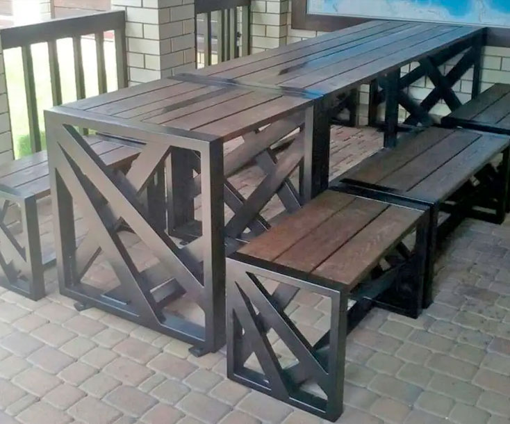 Купить металлическую садовую мебель для дачи в Минске