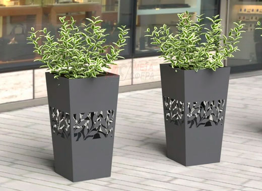 Купить металлические цветочницы уличные в Минске